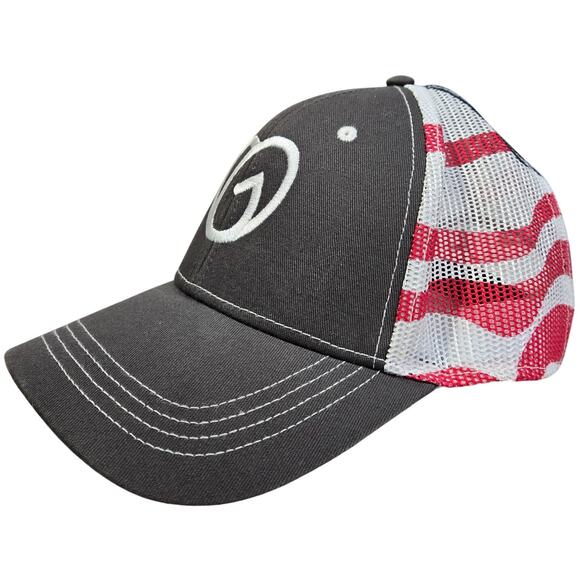 Cap America Flag Trucker Cap with Embroidered‎ GoDaddy Logo - Picture 3 of 8